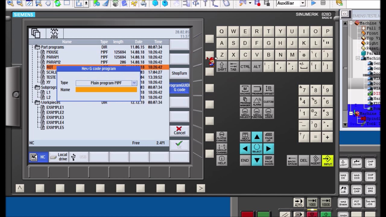EDI&Ccedil;&Atilde;O DE PROGRAMAS SIEMENS 810D
