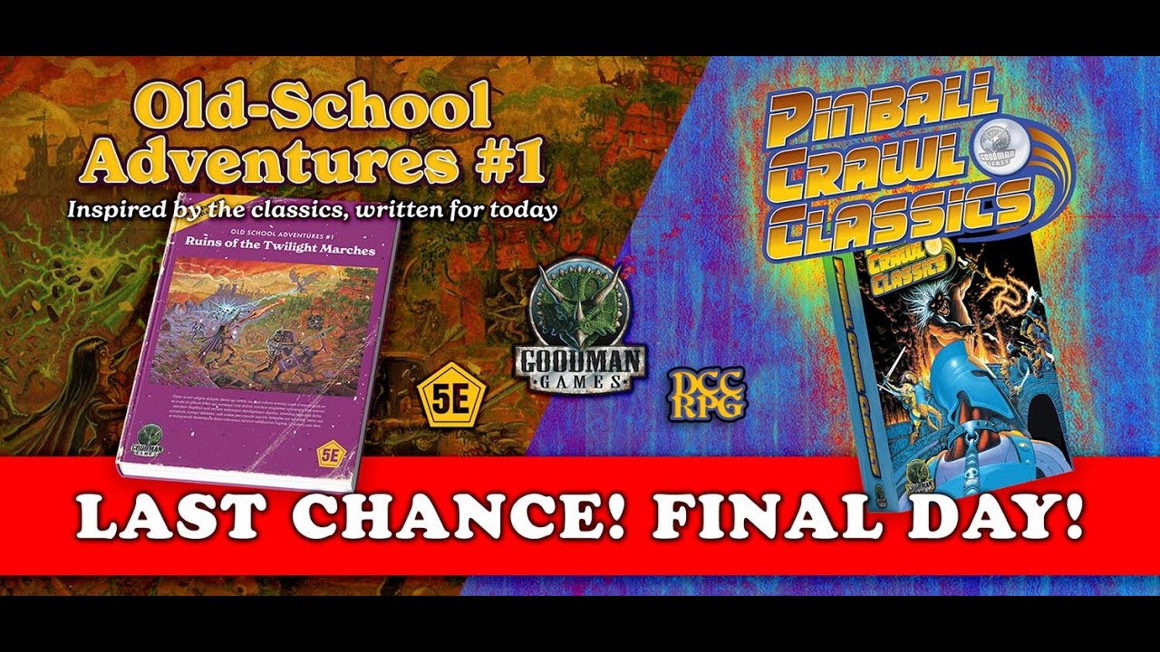 COUNTDOWN SHOW - Pinball Crawl Classics & Old-School Adventures