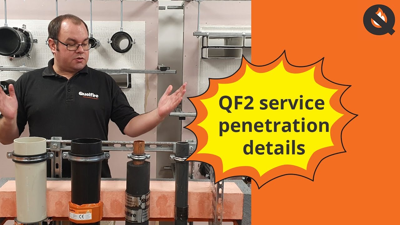 Firestopping Tested Detail: QF2 Compound Service Penetration Details