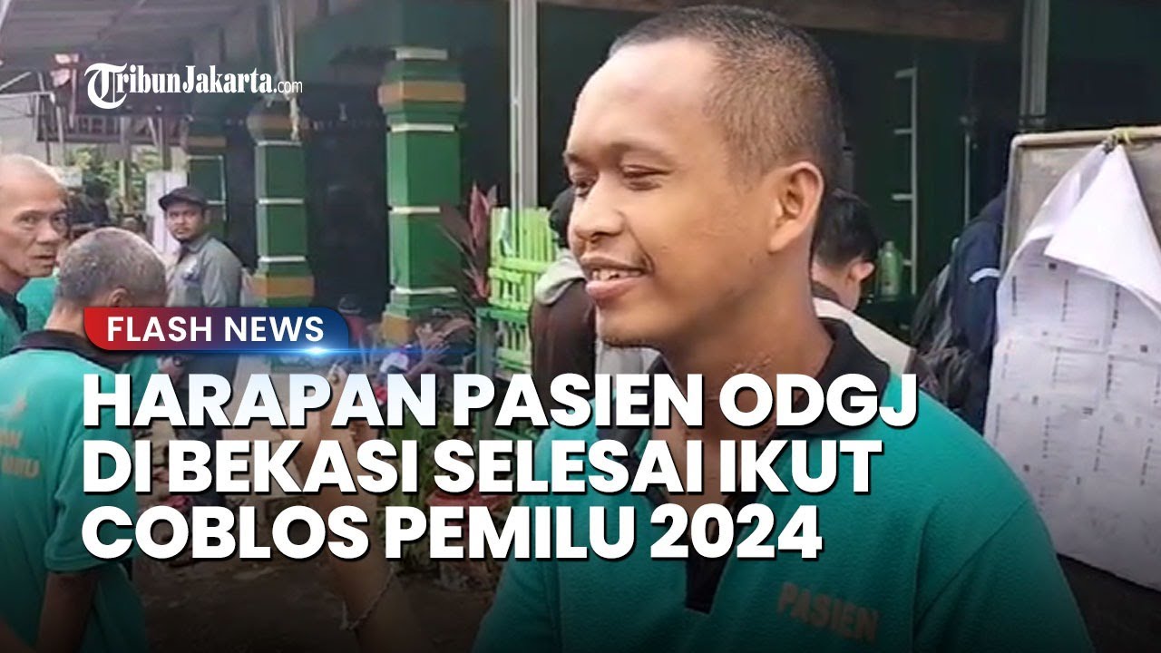 IKUT ANTUSIAS! Momen Pasien ODGJ di Bekasi Ikut Nyoblos di Pemilu 2024, Begini Harapannya