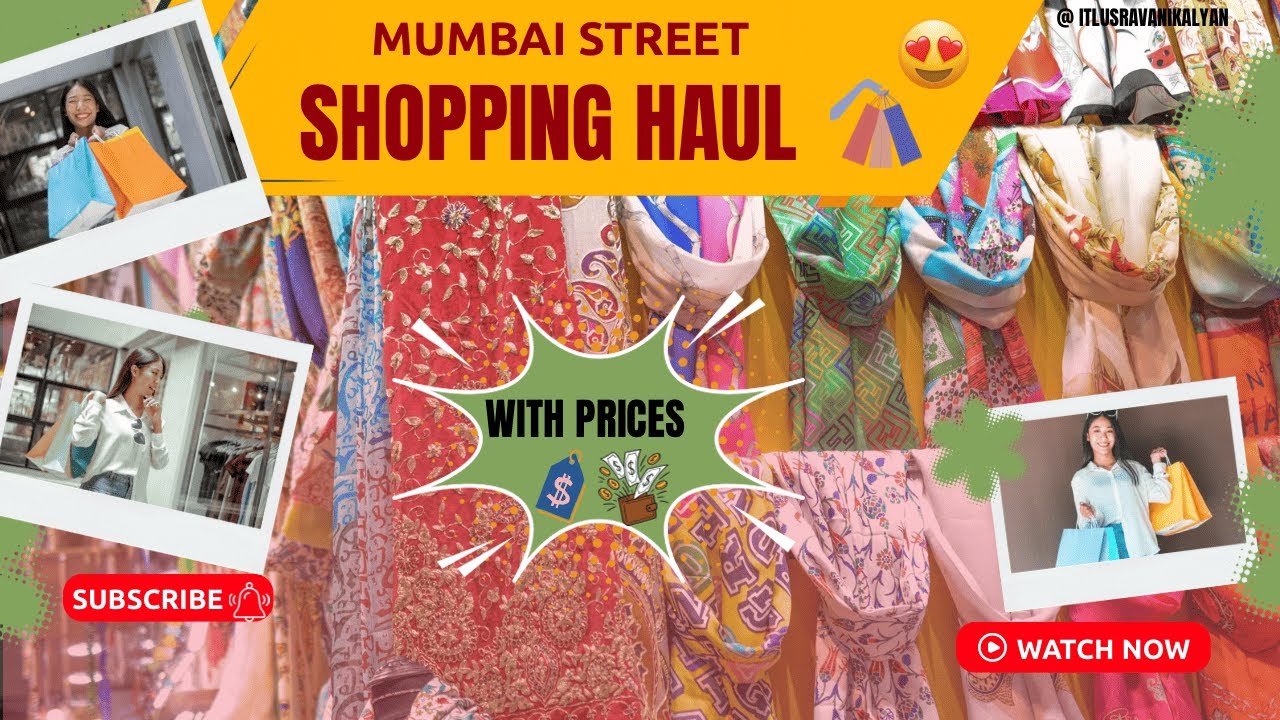 SO CHEAP?! 😍Mumbai Street Shopping Haul🛍️|With Prices 💸#mumbaihaulwithprice#itlusravanikalyan