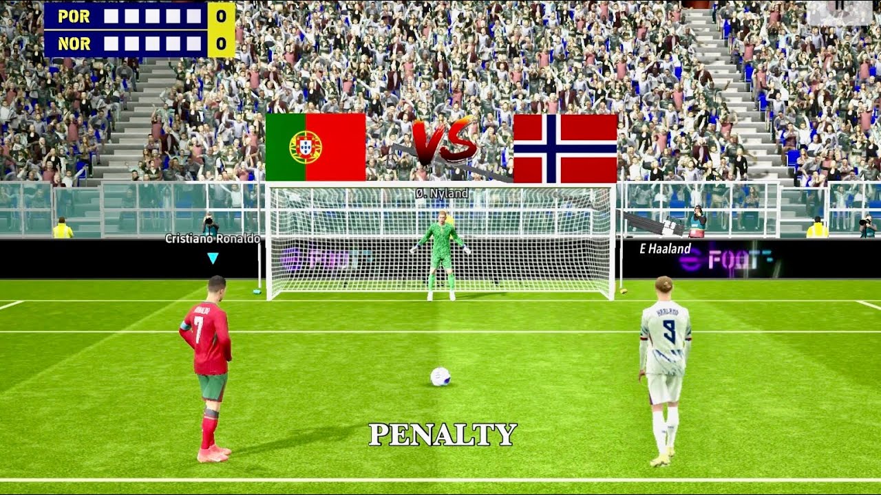 Cristiano Ronaldo vs Erling Haaland | Portugal vs Norway Penalty Shootout | Highlights