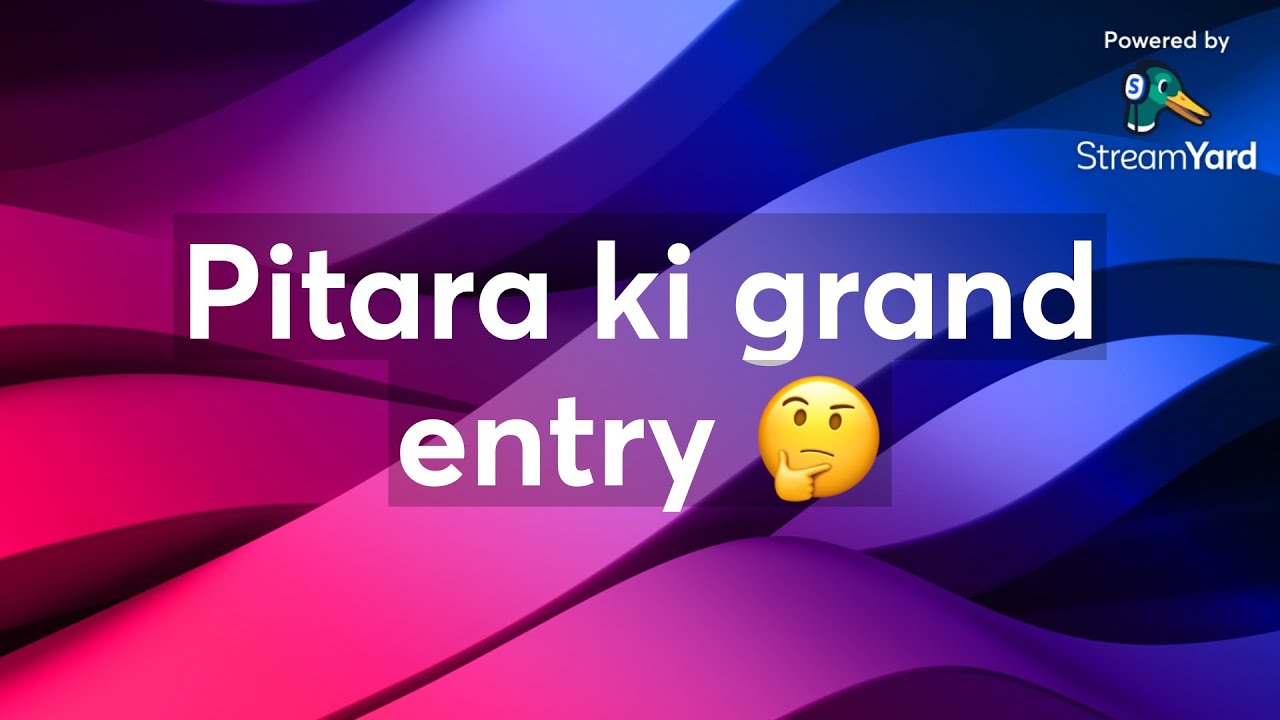 Pitara ki grand entry 🤔