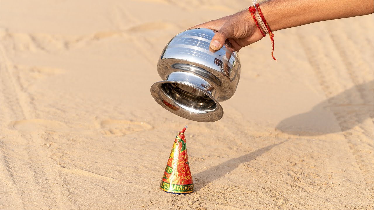 Fireworks Vs Steel Pot - Who will win ? | 3000&deg;C 🔥