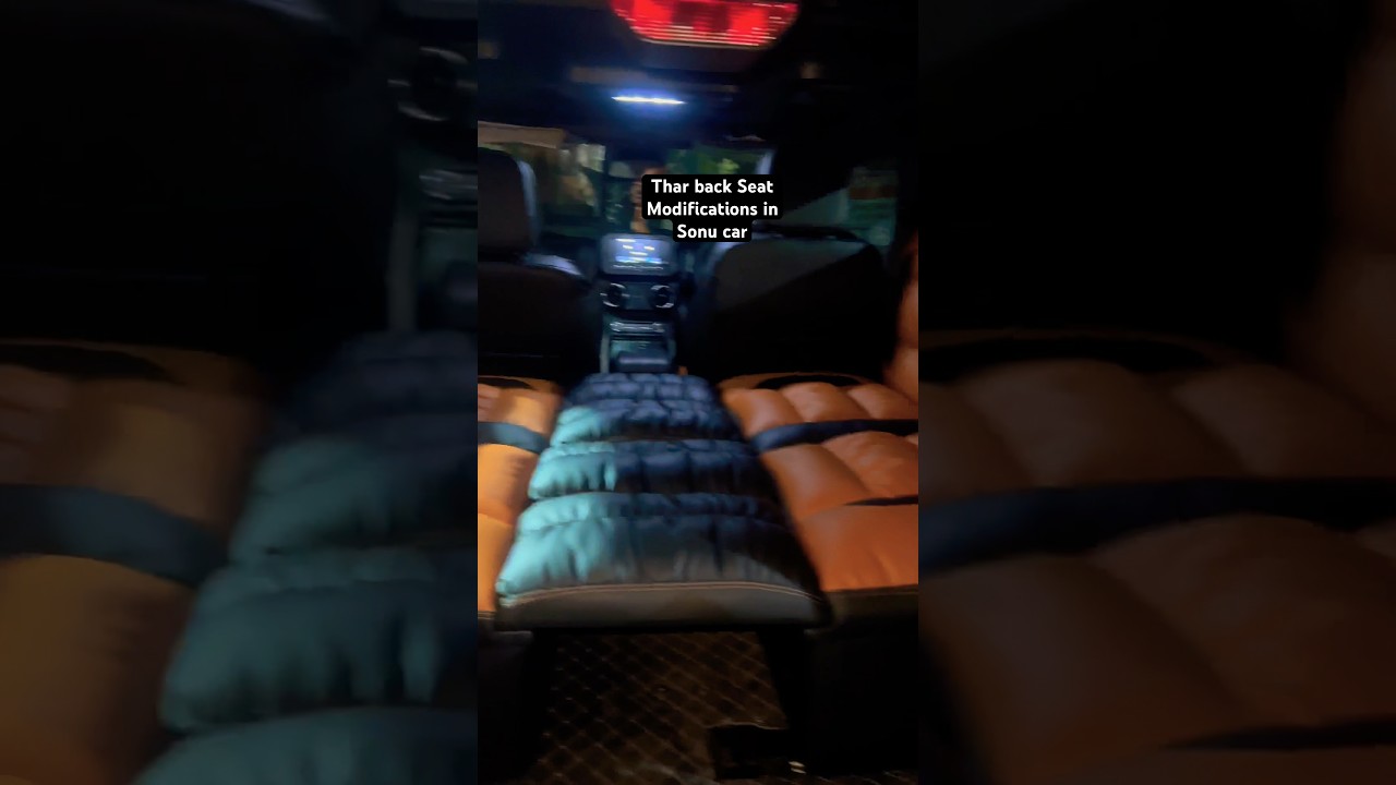 Mahindra Thar back seat modifications in Sonu car//order now / #thar #seat #shortvideo