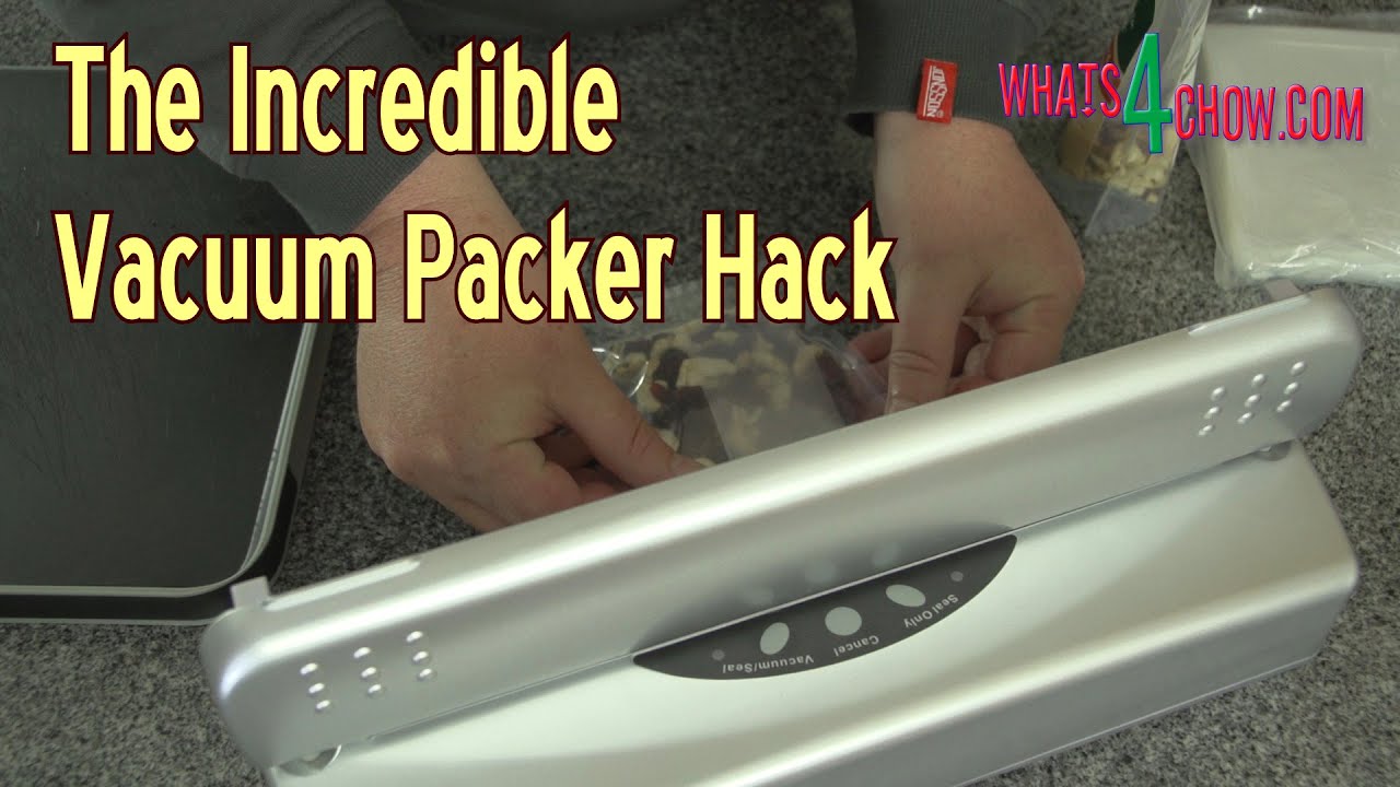 Amazing Vacuum Packer Hack - How to Use Plain Untextured Bags in Your Front-Loading Vacuum Packer!!!