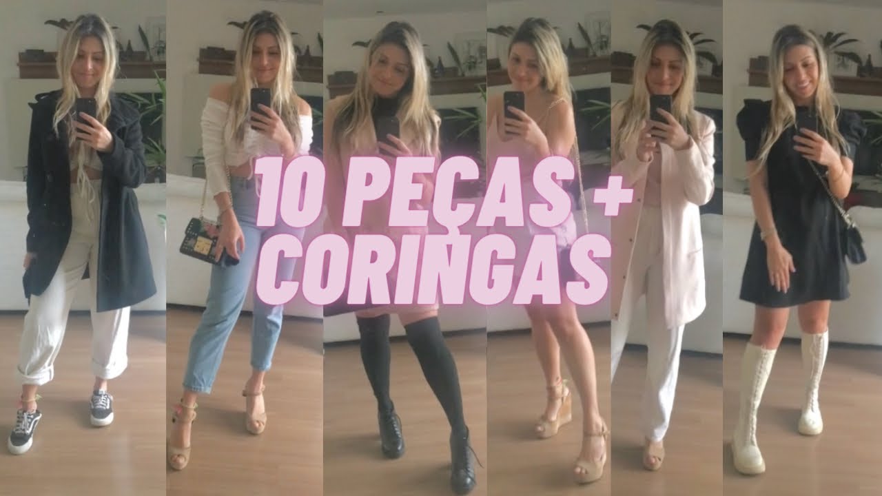 10 PEÇAS MAIS CORINGAS DO MEU GUARDA-ROUPA 🛍 Montando looks com armário cápsula