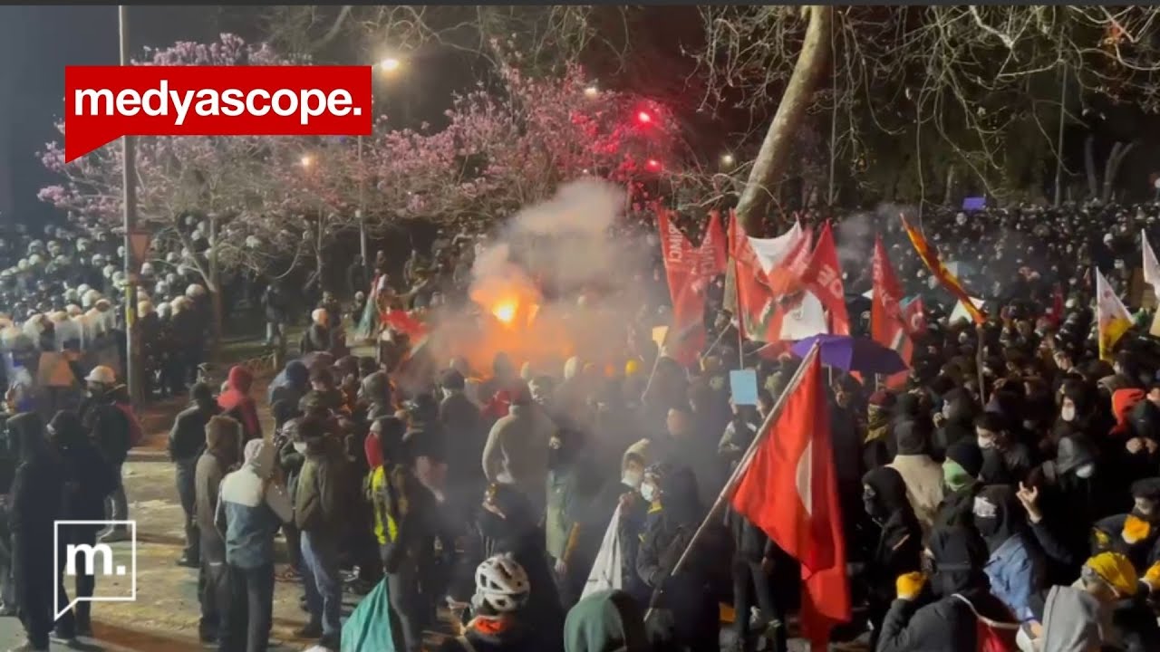 İMAMOĞLU PROTESTOLARI: Bozdoğan Kemeri'nde polis müdahalesi