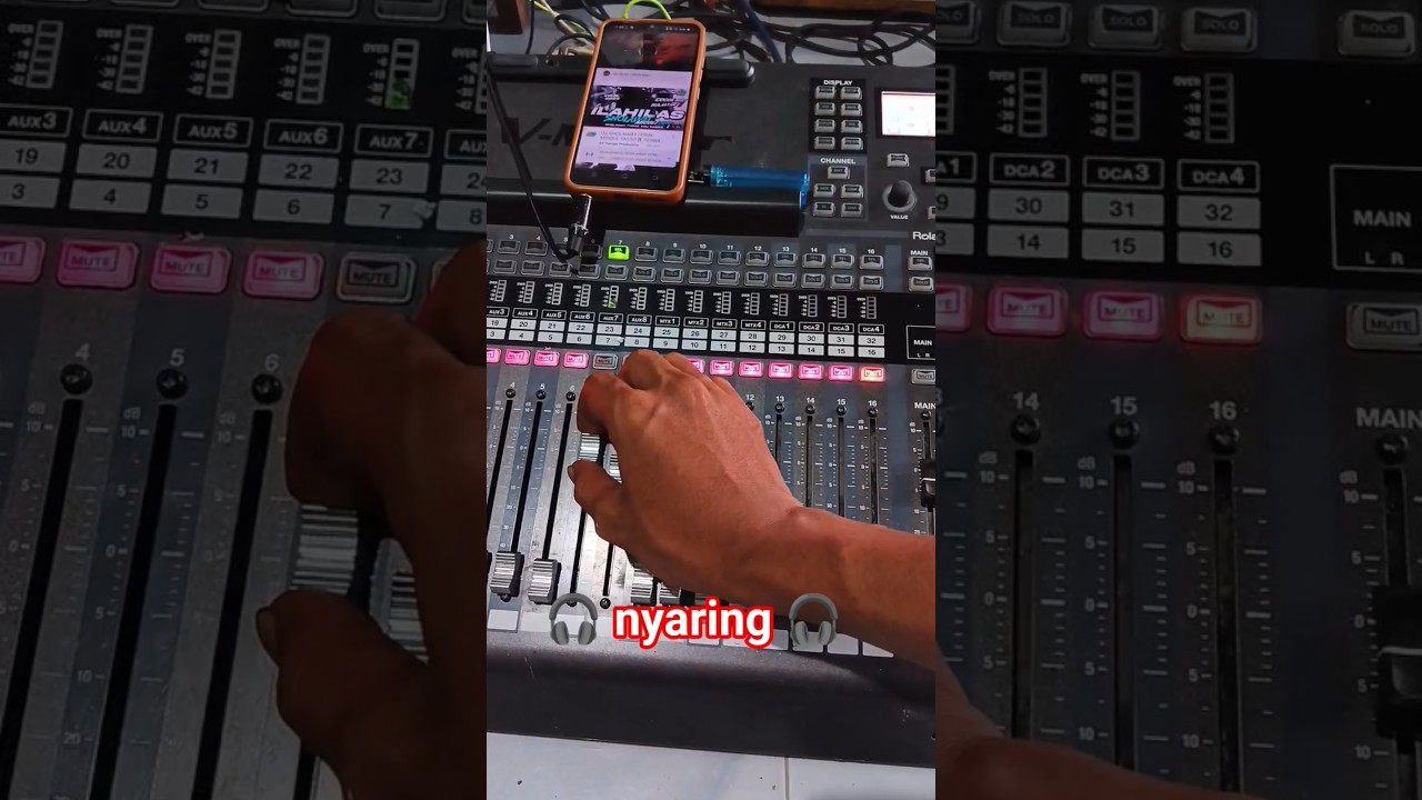 record Vmixer Digital ROLAND M200i sangat nyaman #mixer #roland #viralvideo #highlight