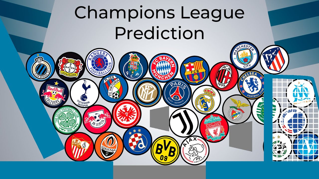 Football Clubs Marble Race Beat the Keeper | UEFA Champions League 2022-2023 Predictions