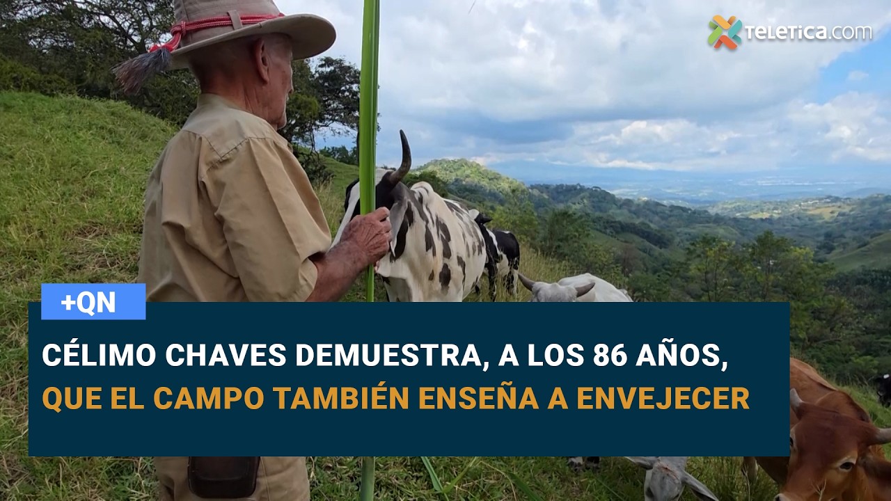 Célimo Chaves demuestra, a los 86 años, que el campo también enseña a envejecer
