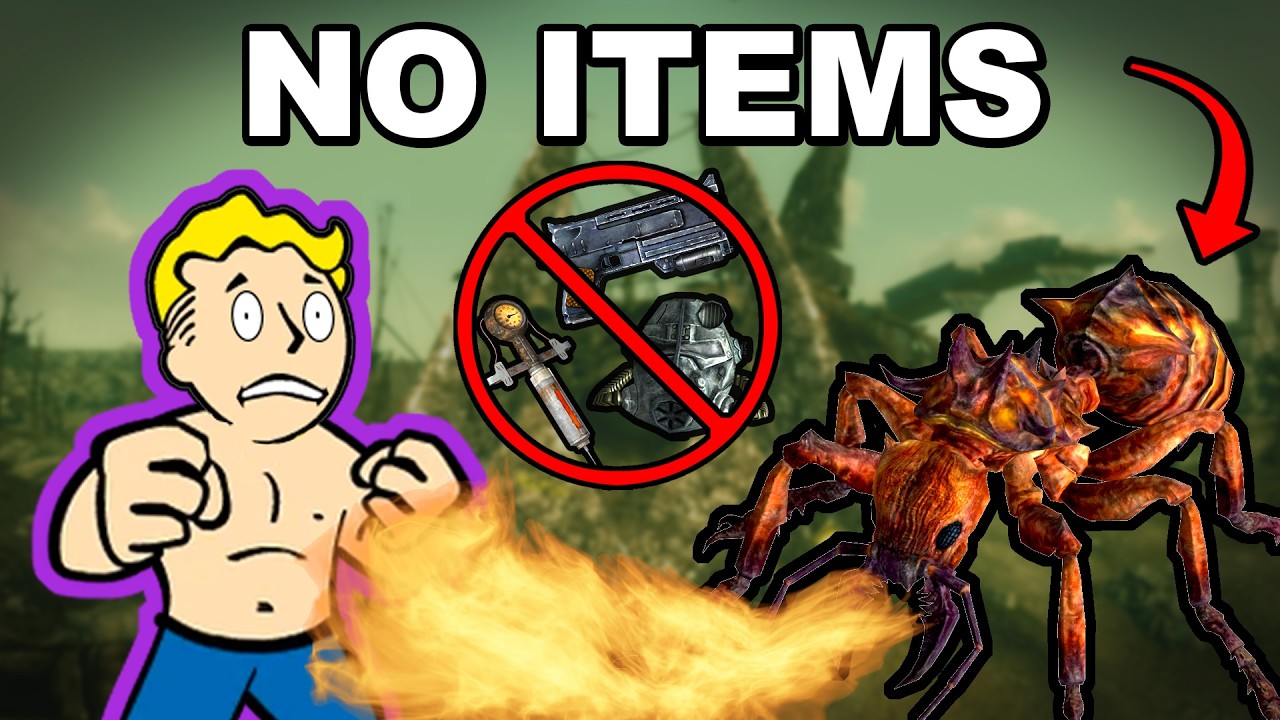 Can You Beat Fallout 3 Without ANY Items? (Very Hard, No Speech Checks)