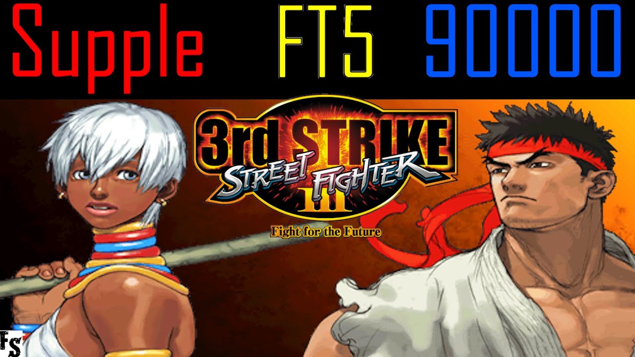 Street Fighter III: Third Strike - Supple [Elena] vs 90000 [Ryu] (Fightcade FT5)