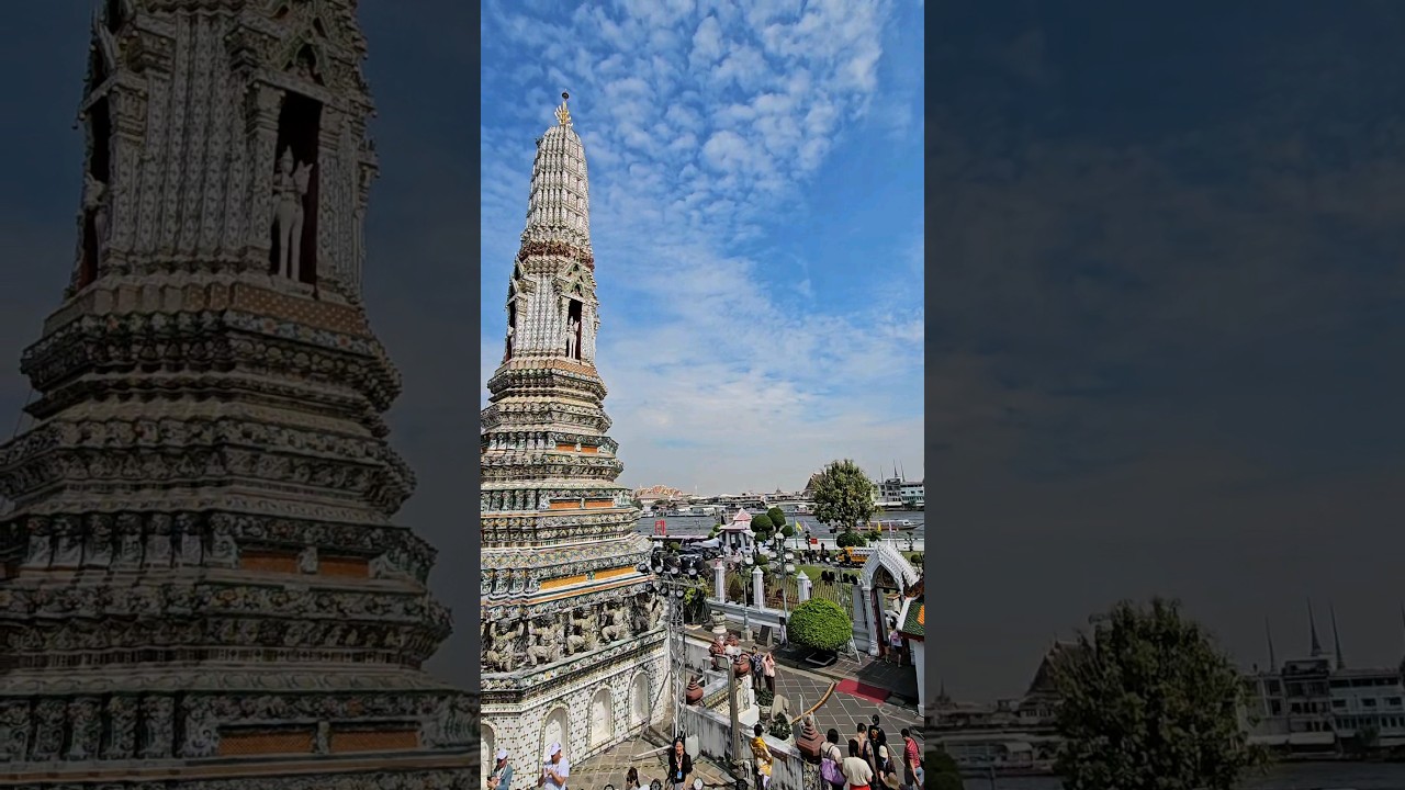 Wat Arun Temple, Bangkok, Thailand 🇹🇭 💞🛕#bangkok #watarun #thailand #temple #buddha #buddhist #asia