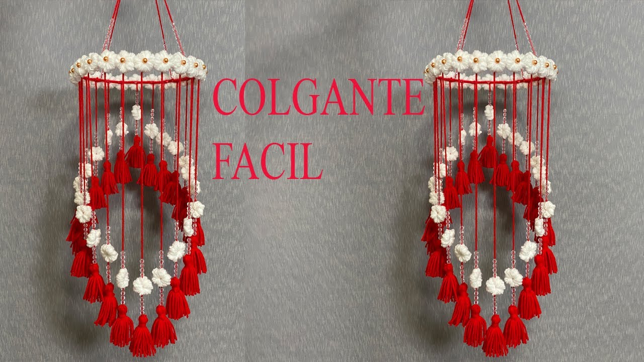 COMO HACER COLGANTES FÁCILES 🧶♻️