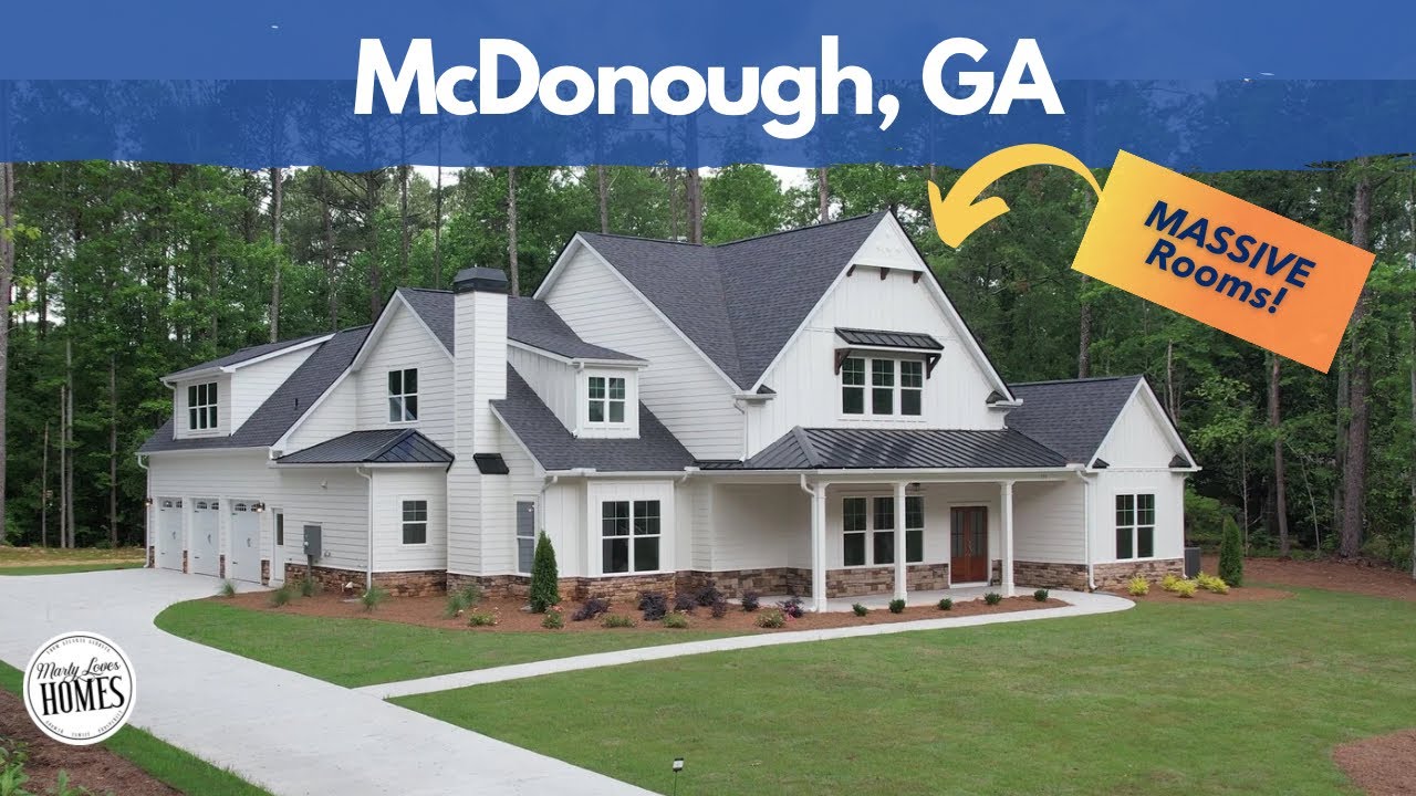 5 Bedrooms on 2 Acres 4500 sqft | McDonough New Construction