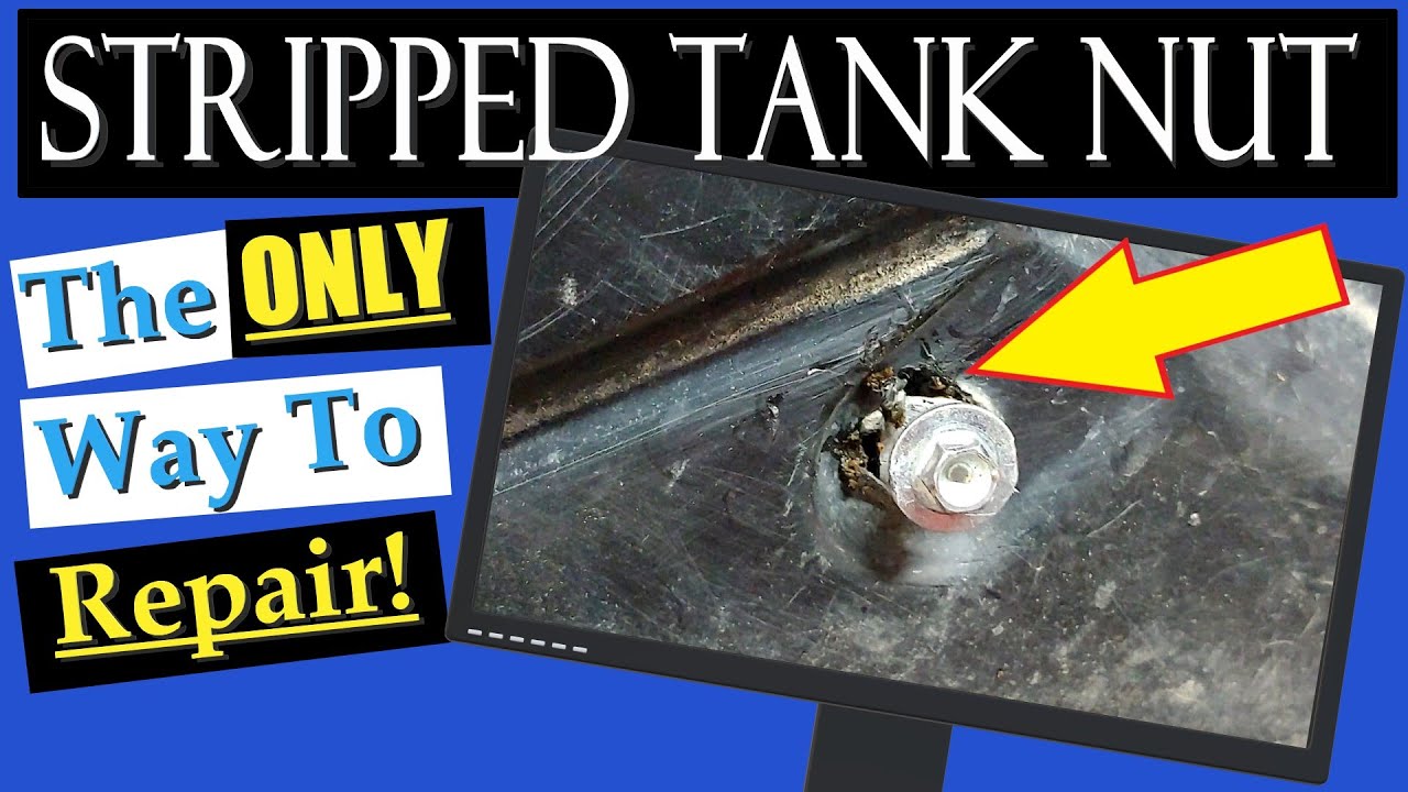 Dirt Bike Tank Repair || Stripped Shroud Nut is Spinning