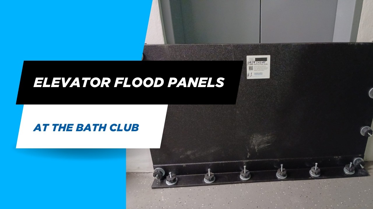 Protecting Elevators From Flooding at the Bath Club!