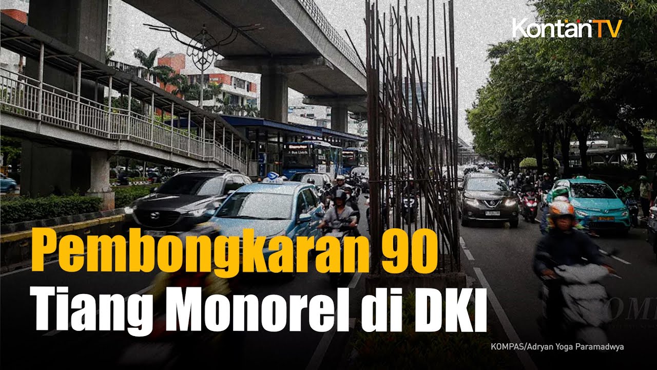 Pemprov DKI Bongkar 90 Tiang Monorel di Jalan HR Rasuna Said dan Senayan Mulai 14 Januari
