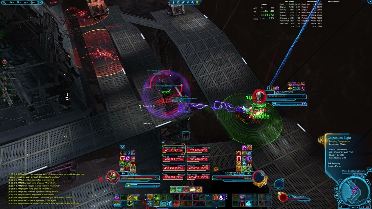 SWTOR | Farming Components | R-4 Anomaly - Lady Dominique | Veteran Mode | Operative Healer PoV