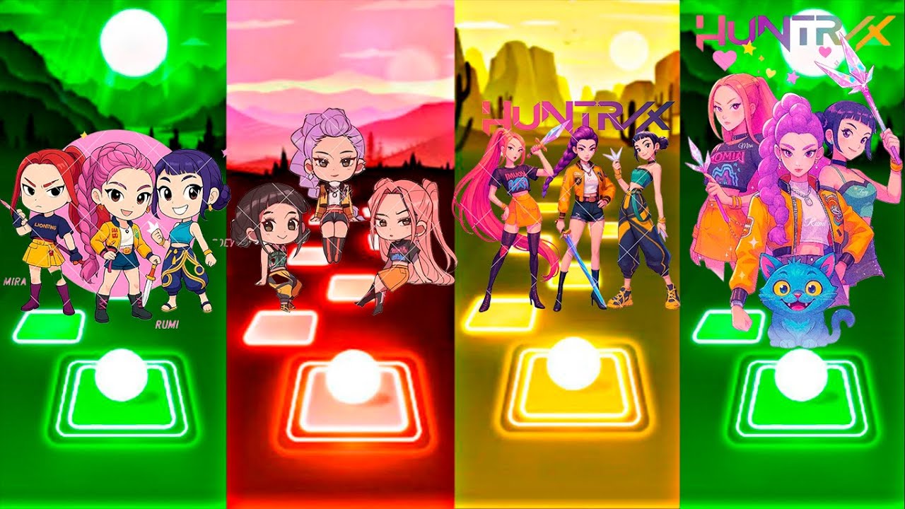 Demon Hunter Tiles Hop Idol Concert Gameplay 🎤 #demonhunter #kpopdemonhunters #huntrix