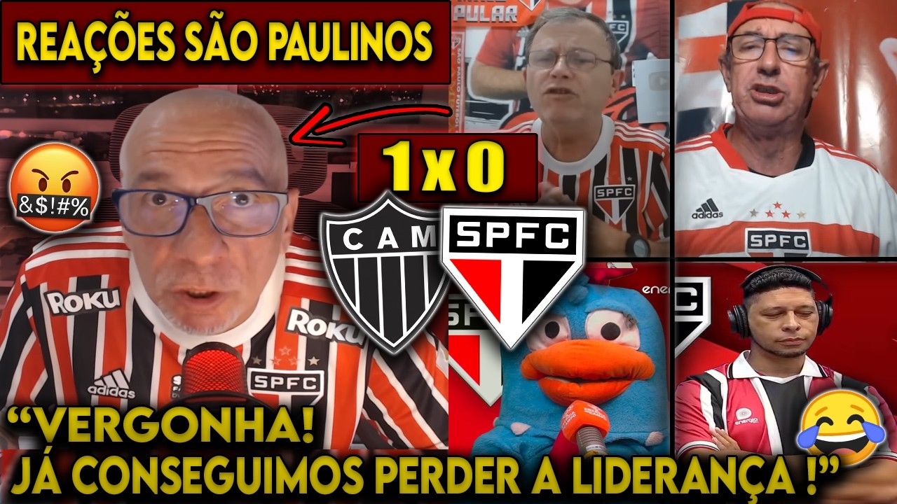 REAÇÕES dos SÃO PAULINOS - ATLÉTICO-MG 1x0 SÃO PAULO - BRASILEIRÃO 2026 - REACT VAMOS RIR