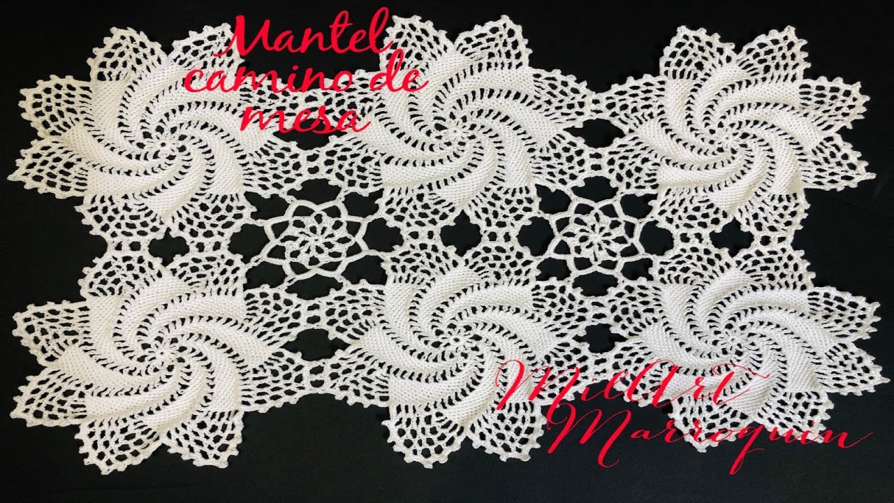 Mantel Especial con Círculos a Crochet (cc)