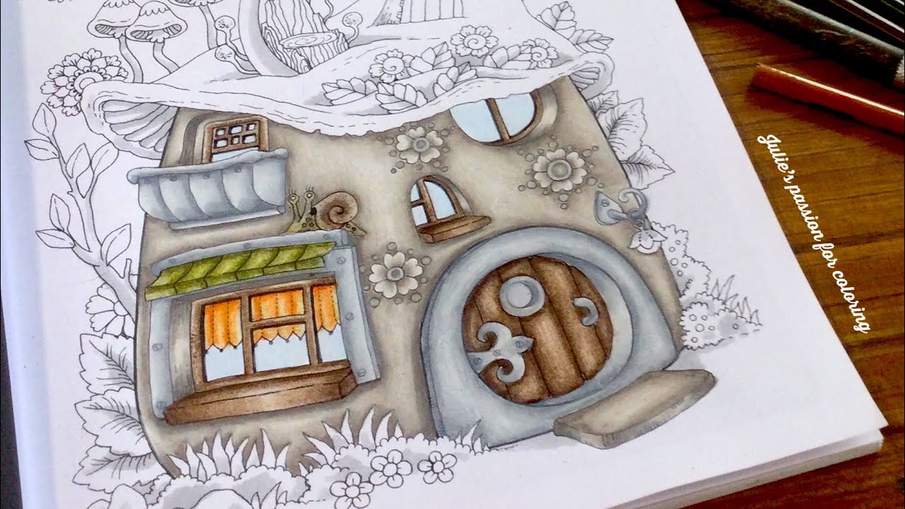NICE LITTLE TOWN 4 by Tanya Bogema - prismacolor pencils - PART 1