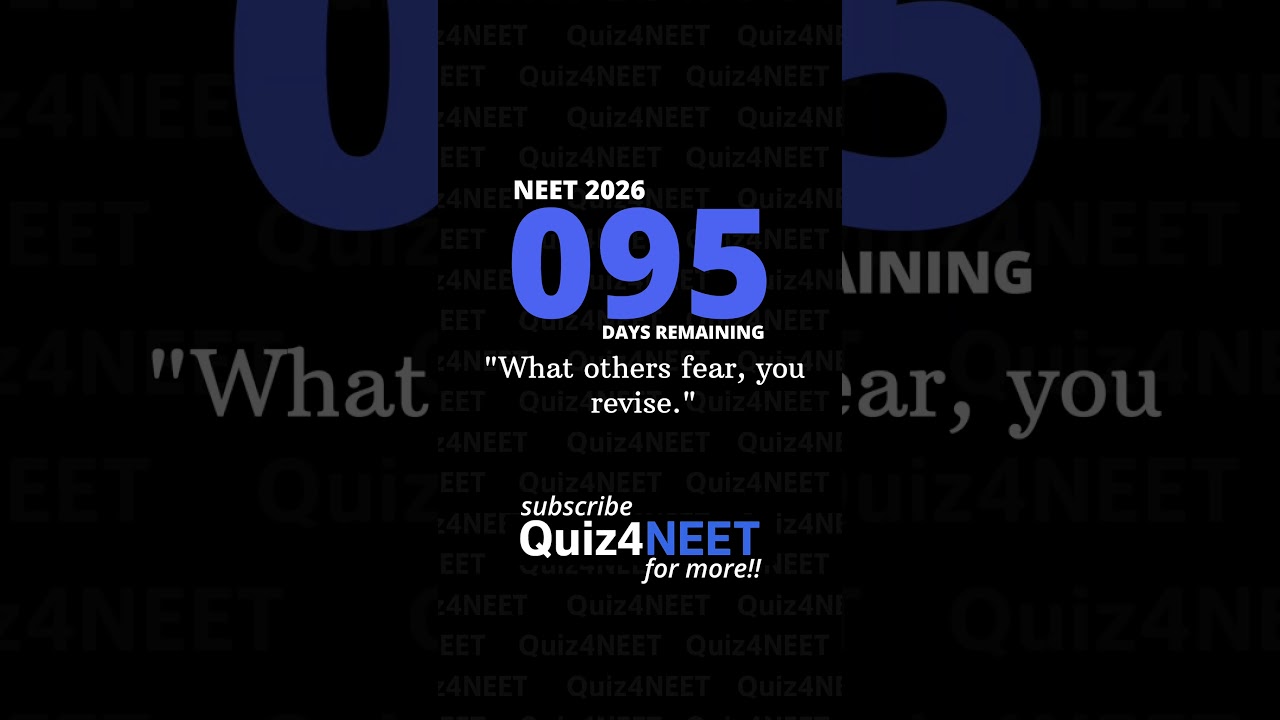 🚨 Only 95 Days Left for NEET 2026! Your Ultimate Preparation Guide 🚨