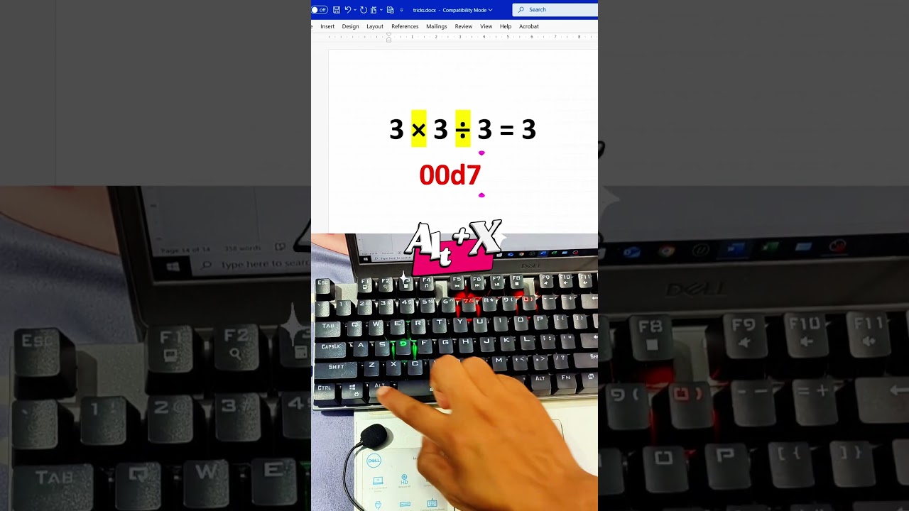 Type Multiplication & Division Symbols Instantly in MS Word &ndash; No More Copy-Paste!#MSWord