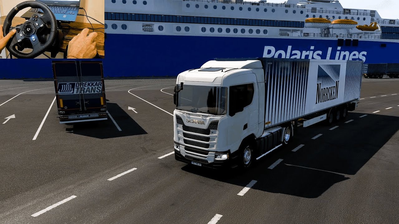 Euro Truck Simulator 2 : Truck Driving to Estonia Delivering Diesel Generators | Logitech G920