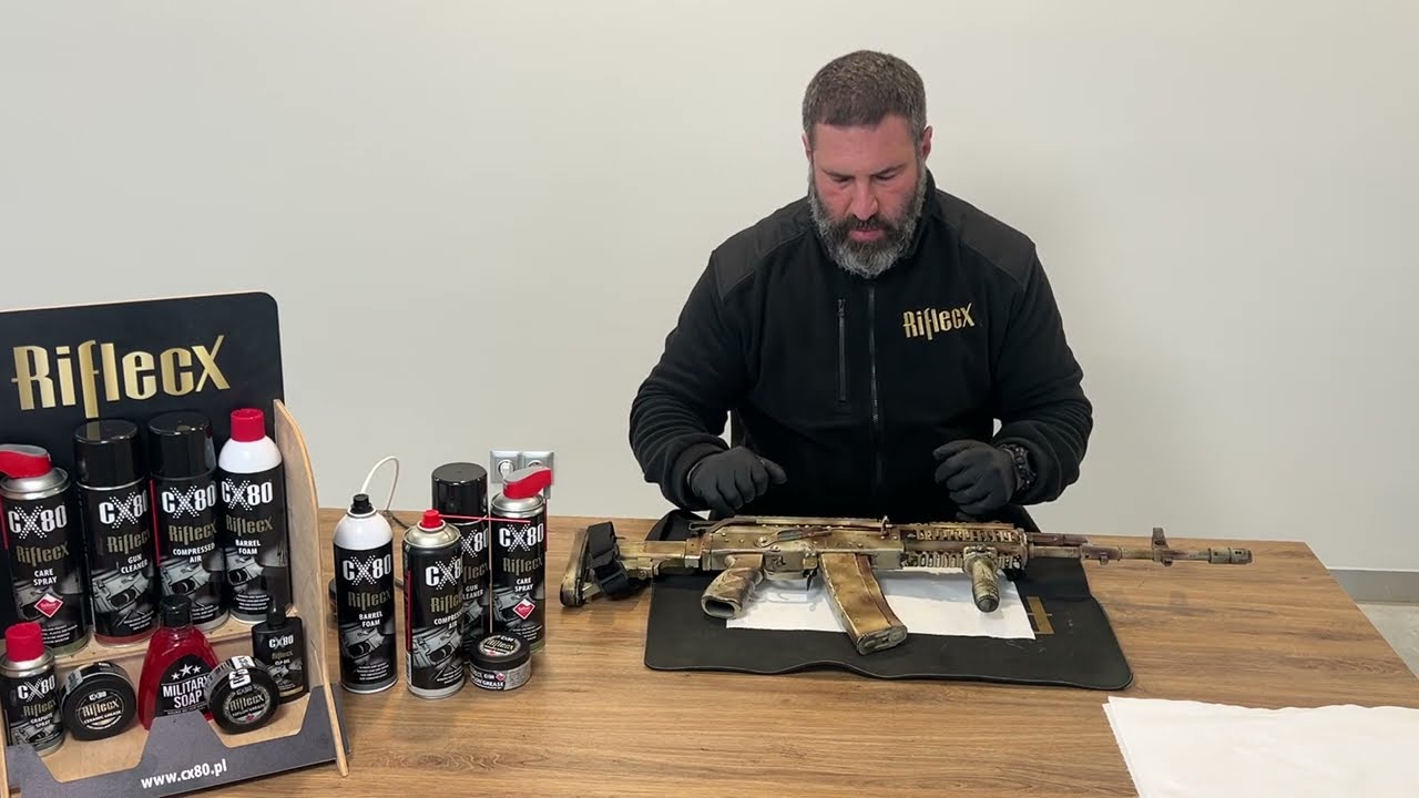 Czyszczenie karabinku Beryl 5,56x45- cleaning a polish military rifle Beryl Riflecx