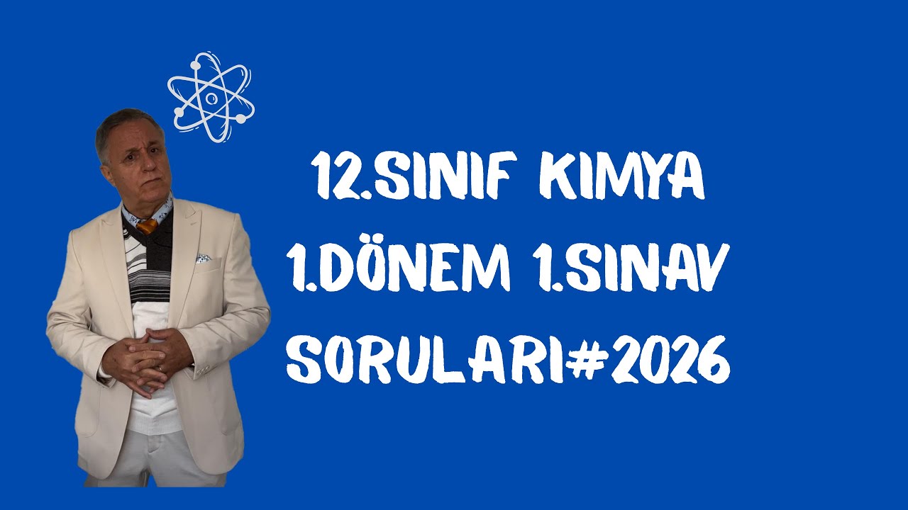 12.sınıf kimya 1.dönem 1.sınav soruları#2026