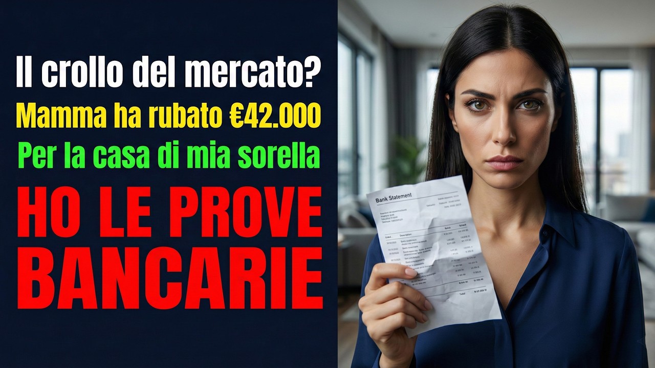 Ho scoperto che mia madre ha prelevato il mio fondo universitario (€42.000).