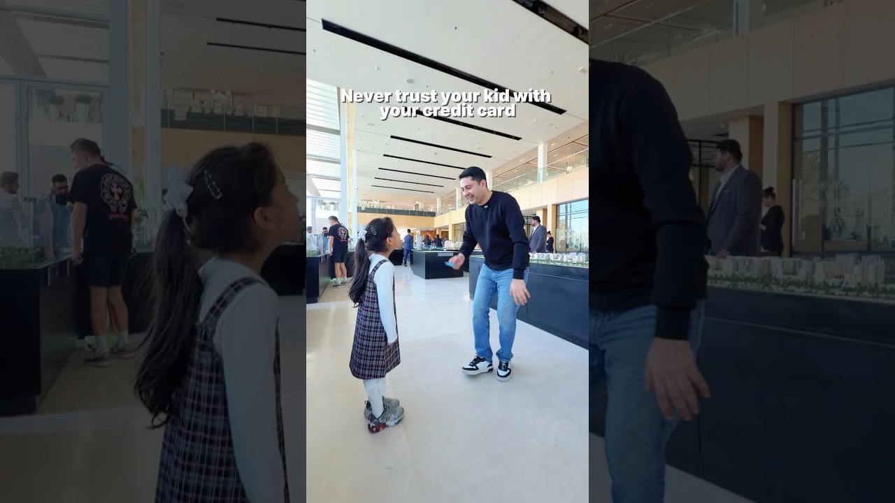 You don&rsquo;t know where to swipe dad&rsquo;s card? She Knows Exactly Where to Swipe 💳🏠 contact #Ayesha😂