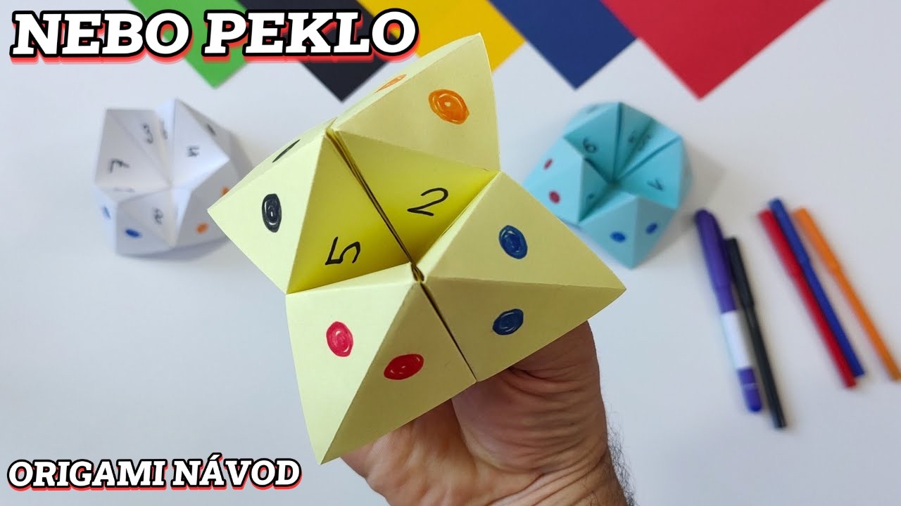 Nebo Peklo, skladačka, z&aacute;bava pre deti, v&yacute;robky z papiera, veci z papiera