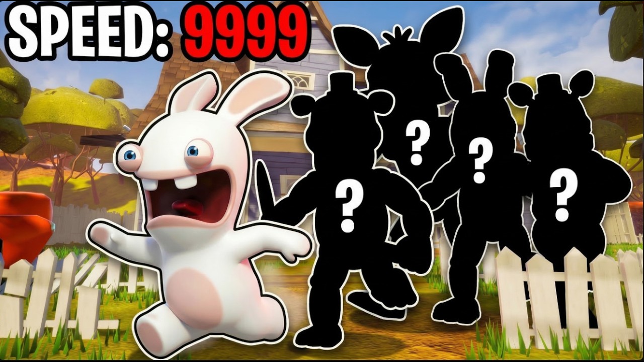 Rabbid Plays Hello Neighbor Animatronics (So Random💀)