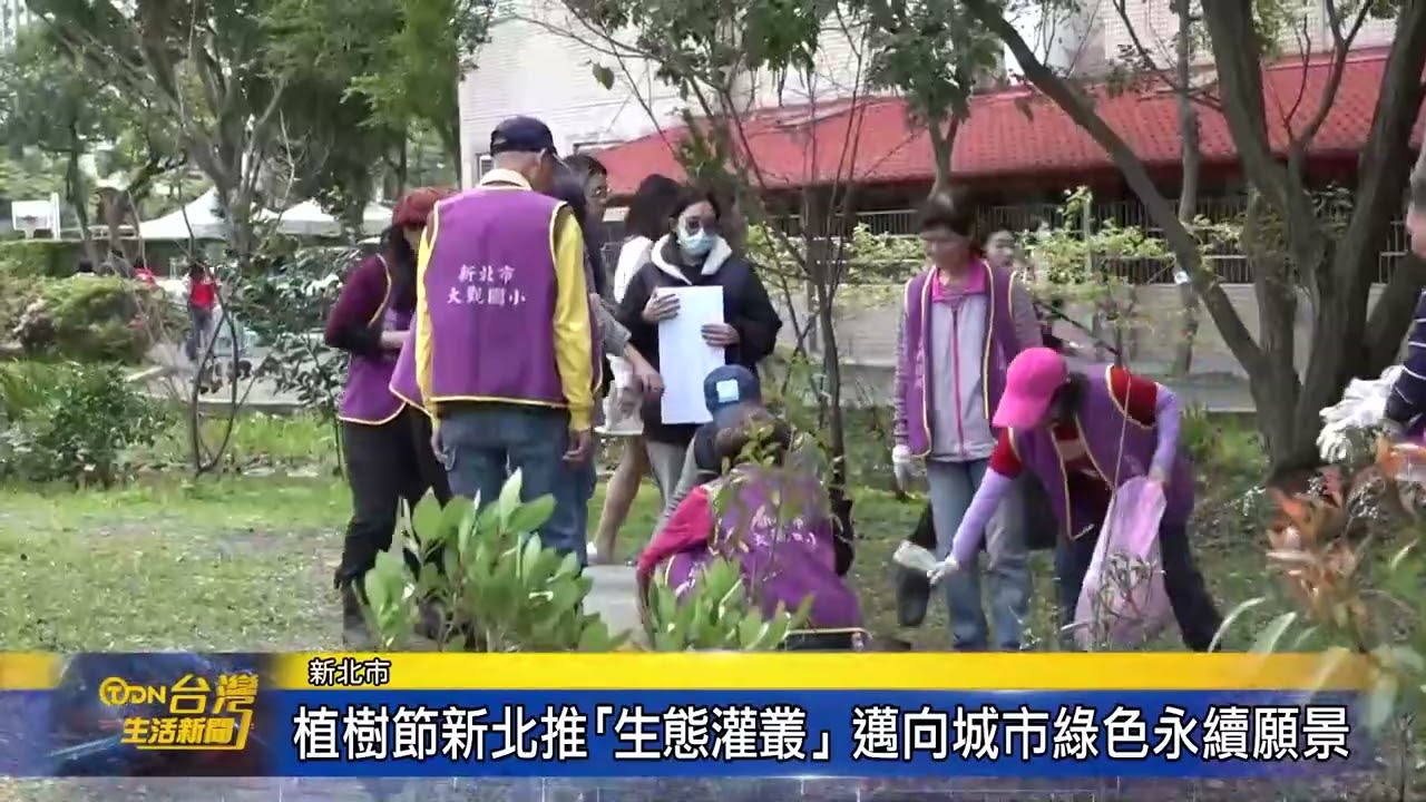 植樹節新北推「生態灌叢 邁向城市綠色永續願景-台灣生活新聞