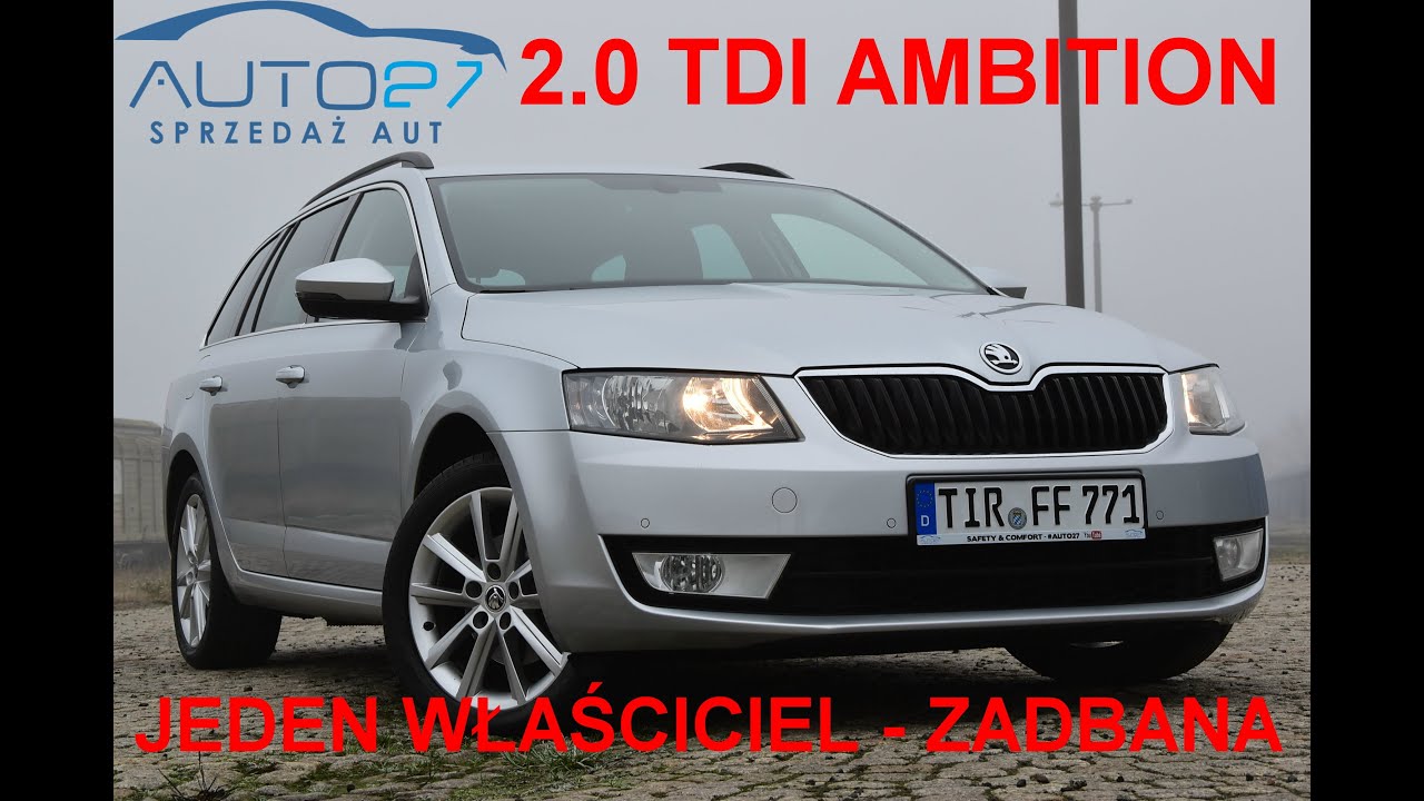 #AUTO27 - SPRZEDANA  - SKODA OCTAVIA III 2.0 TDI 150KM AMBITION Kombi. MR 2017r.