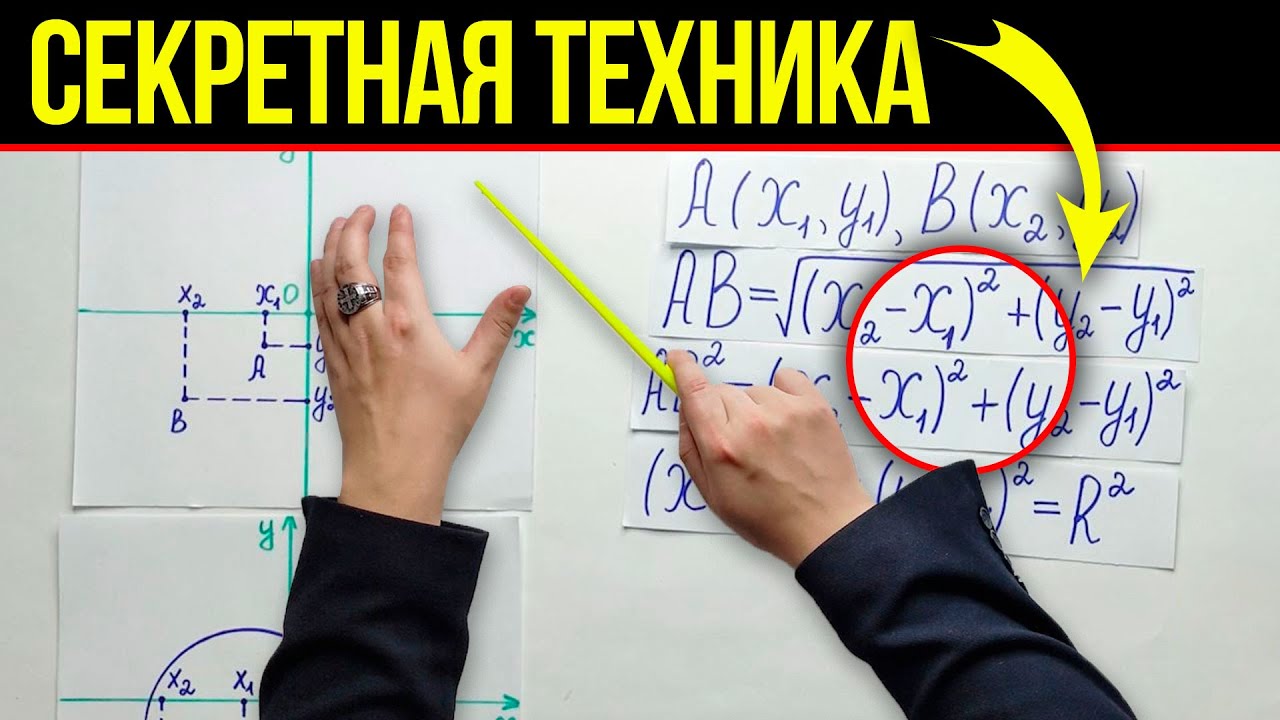 ПРОСТОЙ СЕКРЕТ ДЛЯ НАЧИНАЮЩИХ! Реши алгебру за 12 минут — Уравнение Окружности