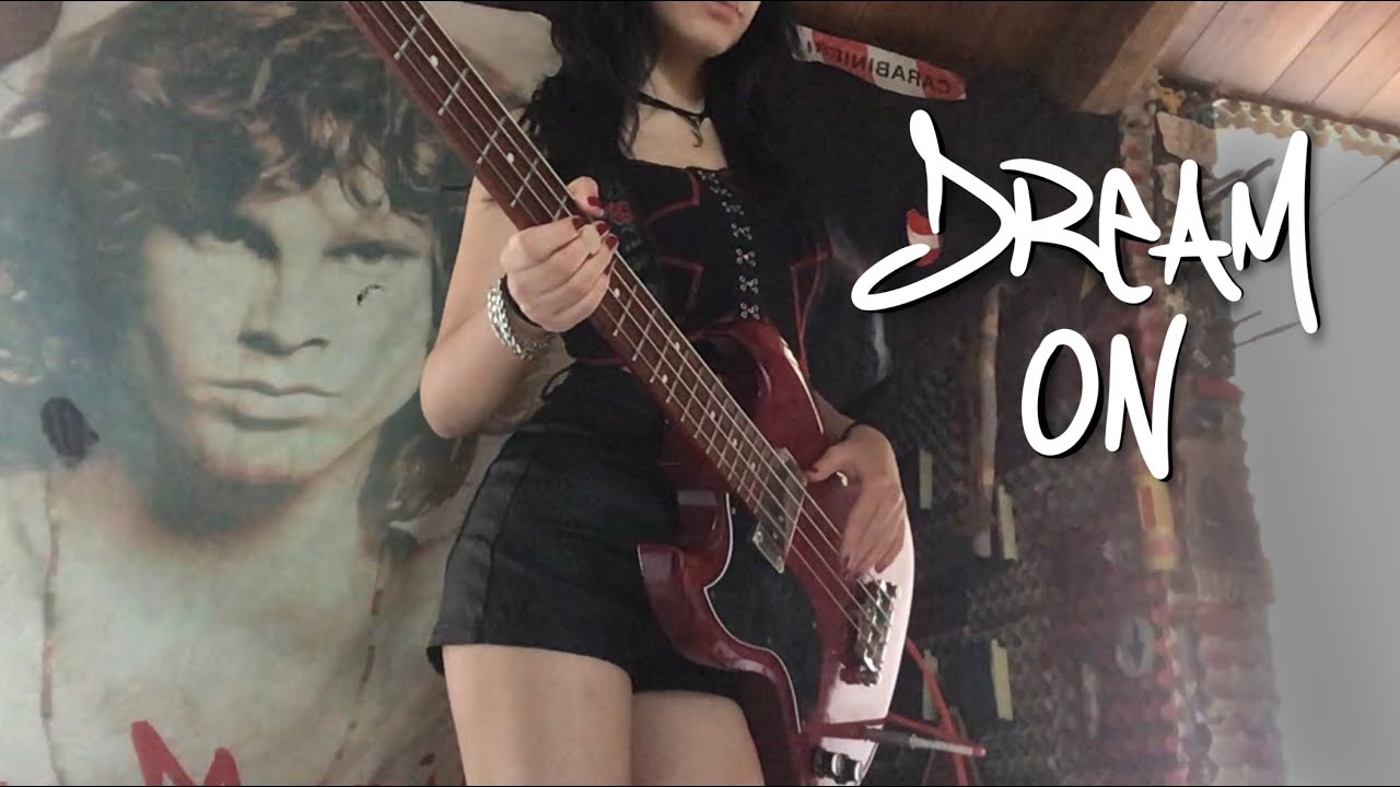 Dream On - Aerosmith (Bass Cover by fklucy) #aerosmith #basscover #classicrock #goth 