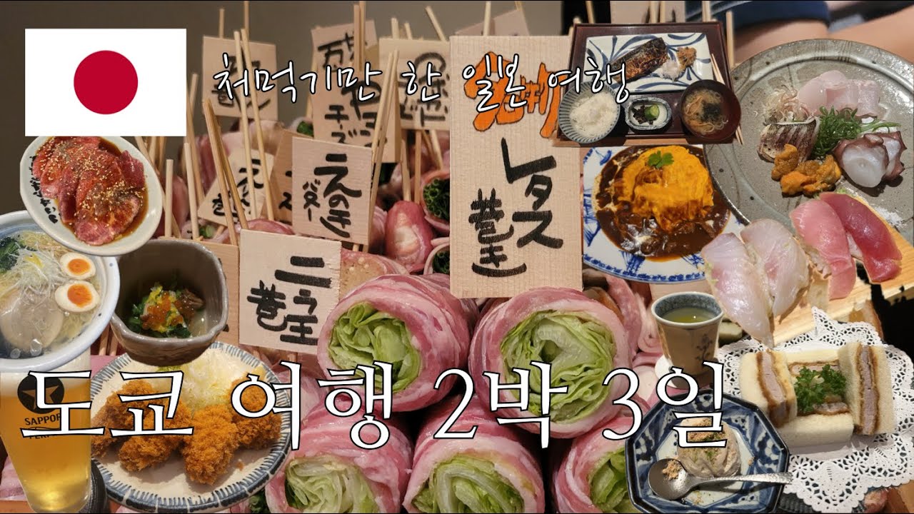 개노답 3인방 먹방 도쿄 여행 2박 3일(도쿄 여행가서 도쿄타워x, 시부야스카이x )