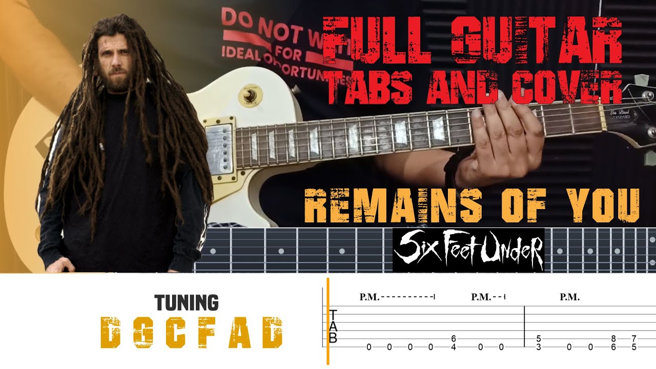 Six Feet Under- Remains of You- Guitar Cover | Screen TAB