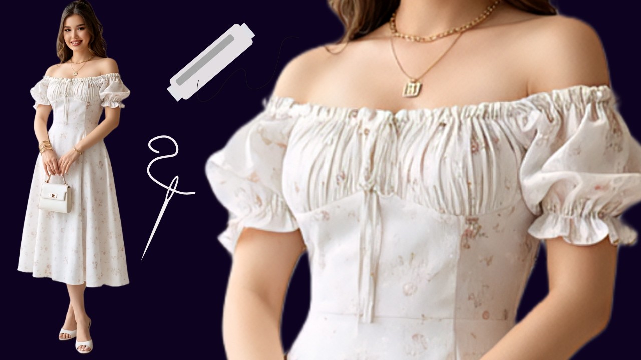 DIY Летнее платье с рукавами-фонариками | Скрытая деталь за трендом