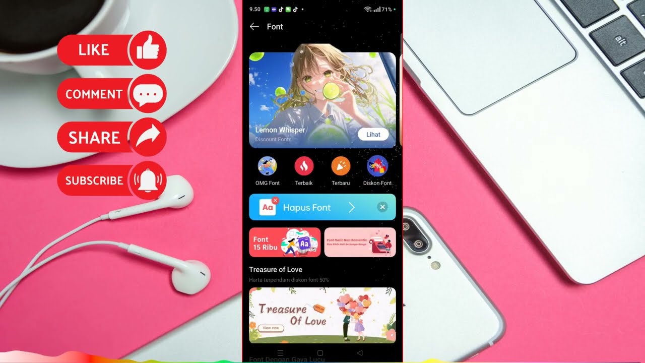 Cara Mengubah Font tanpa Aplikasi di HP OPPO A5i A3x Seri Lainnya