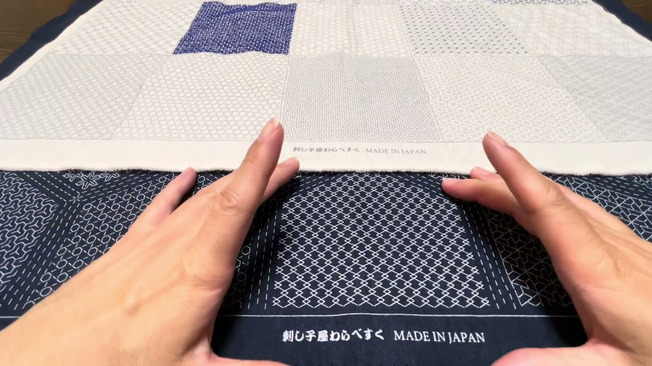難易度MAX！サンプラーの中でも柄数が多い「わらべすくさんの集大成！」一目刺しサンプラー「斜方眼編」店主は待ちきれず、刺し始めました（みせたい店主の刺し子ちゃん）