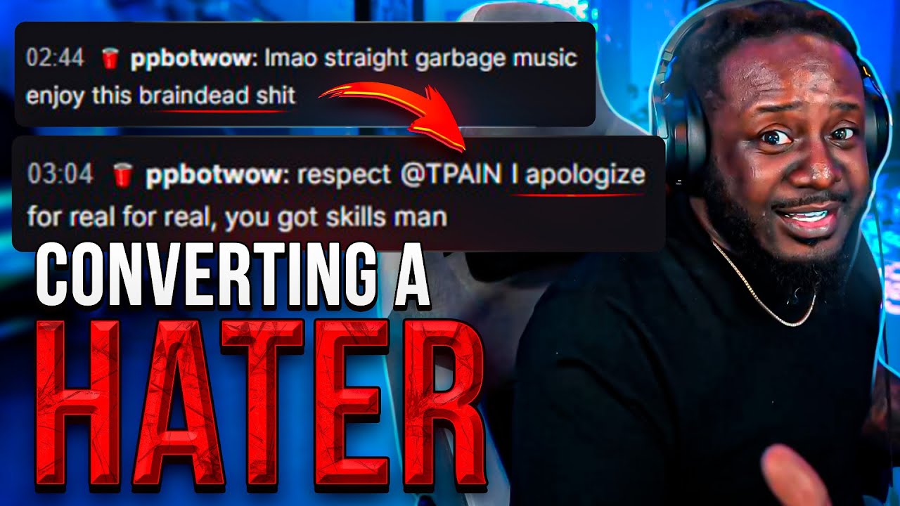T-Pain turns a HATER into a FAN