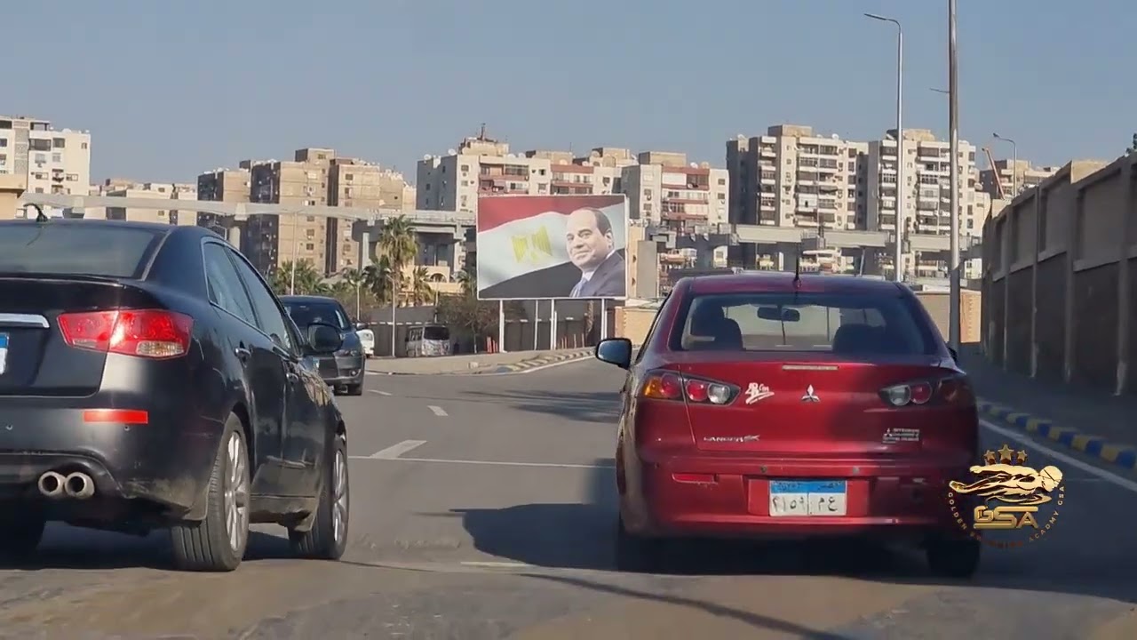 الطريق الي استاد القاهرة لبطولة السباحة