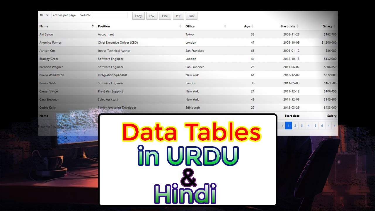 Data Tables 🔥🎉 in URDU HINDI | ilm ki justjo |✅👨🏻‍💻