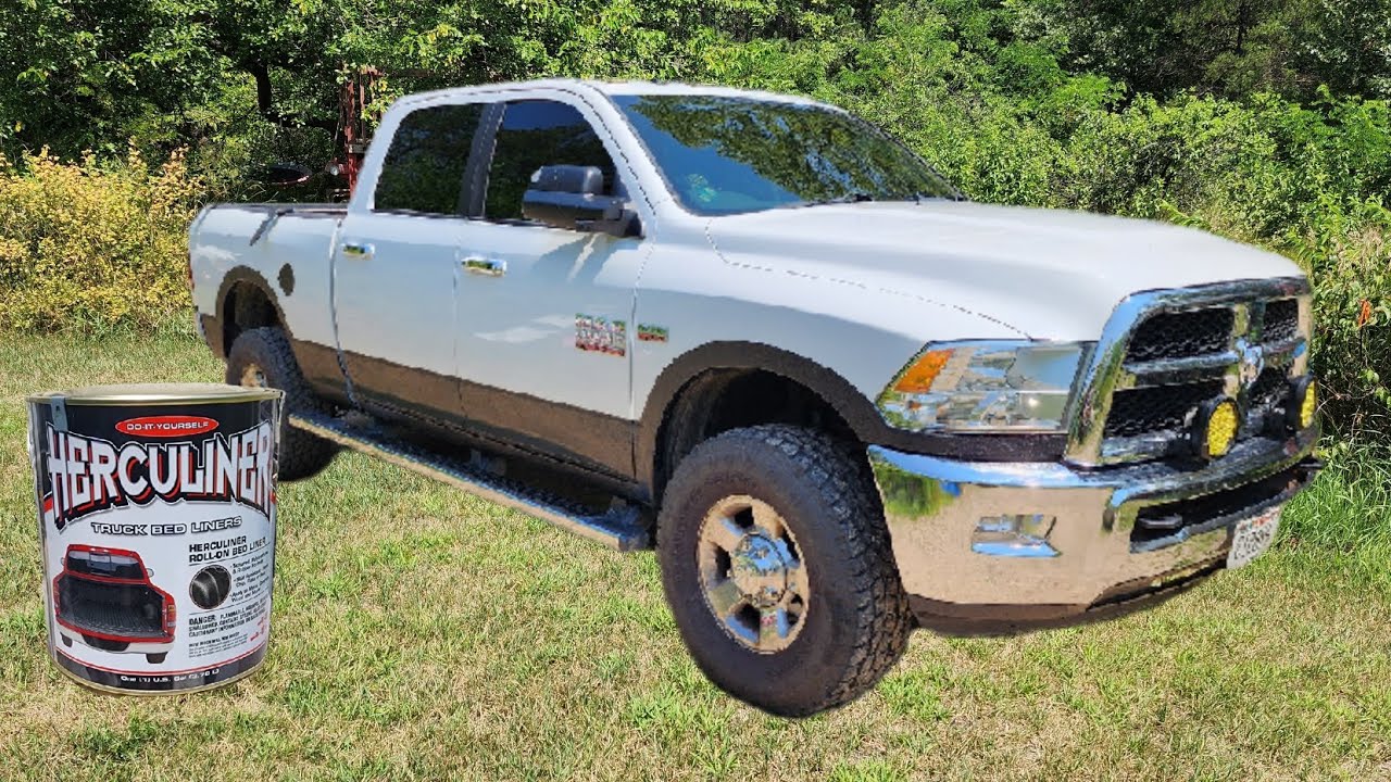 Bed Liner Rocker Panels DIY on the Ram 2500